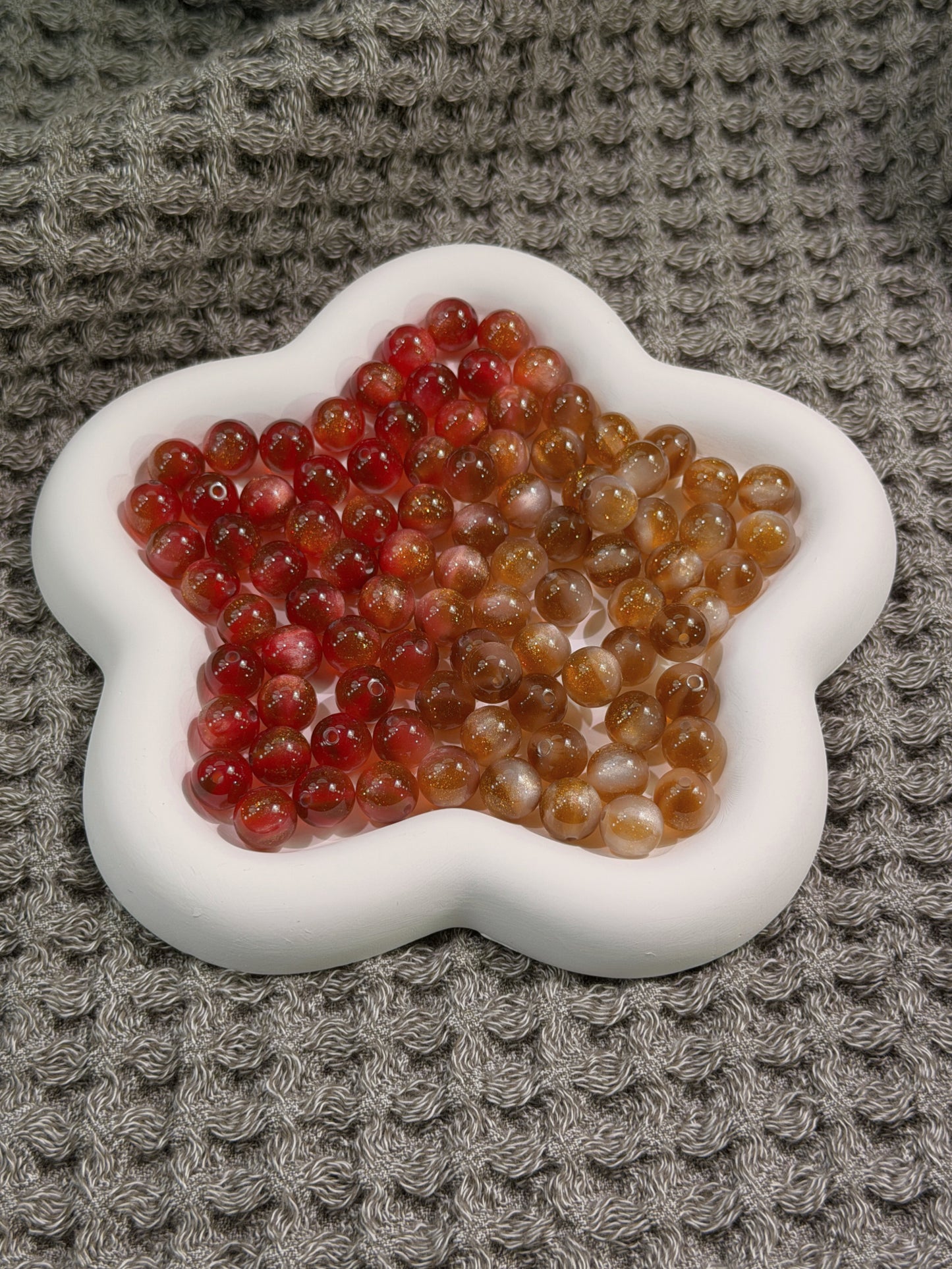 【KUKU SHOP】UV Rainbow Cat's Eye Beads 10mm