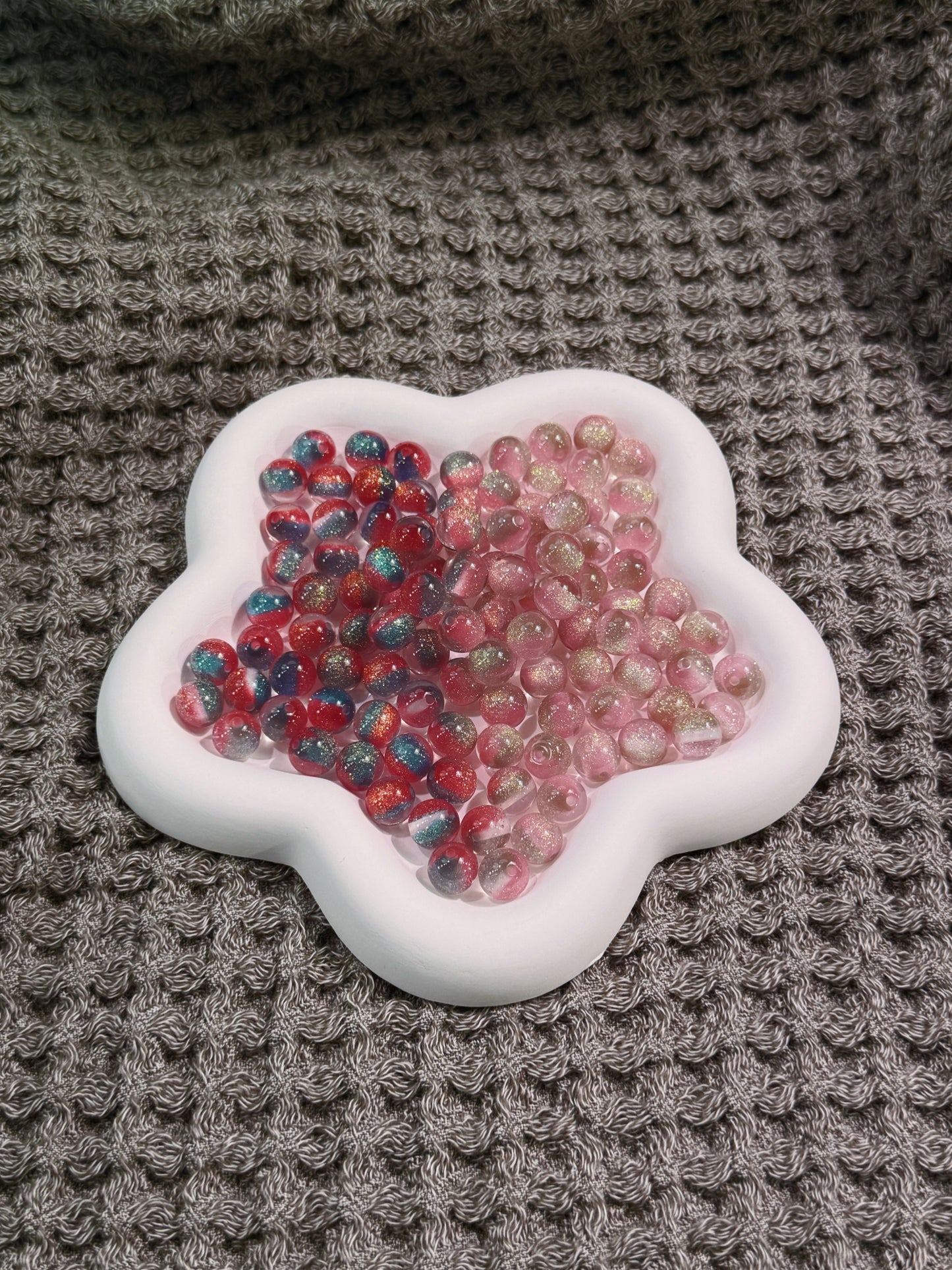 【KUKU SHOP】UV Rainbow Cat's Eye Beads 10mm