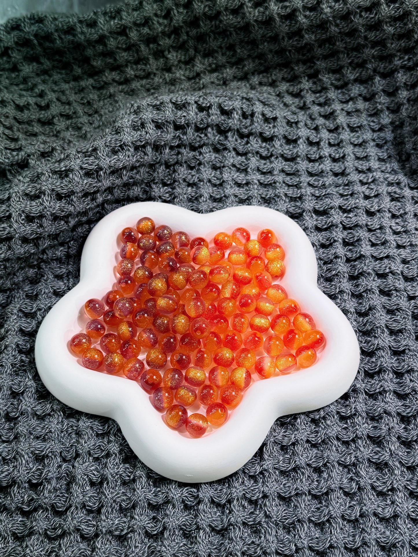 【KUKU SHOP】UV Rainbow Cat's Eye Beads 10mm