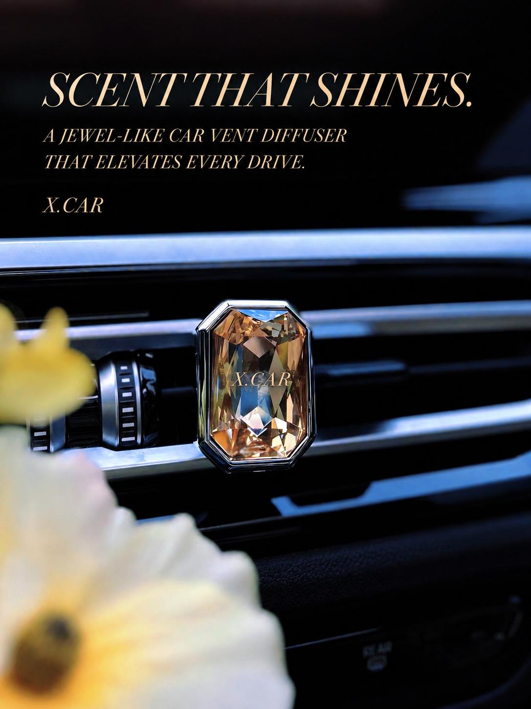 Gem-Cut Car Air Freshener-An Elegant Gift for Any Driver