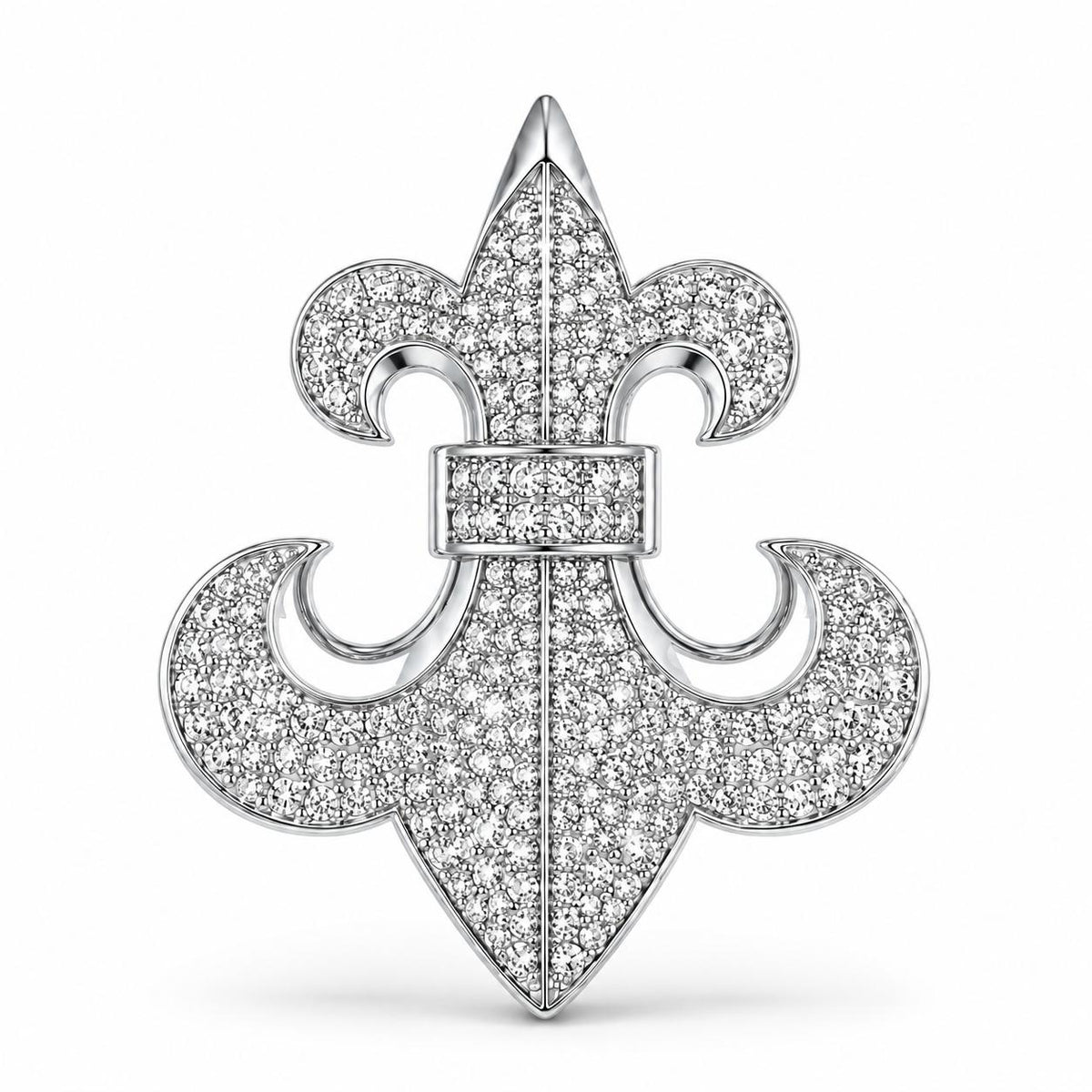 Rhinestone Fleur-de-Lis Hanging Car Air Freshener