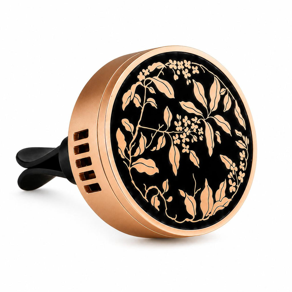 Botanical Enamel Car Air Freshener with Long-Lasting Solid Fragrance