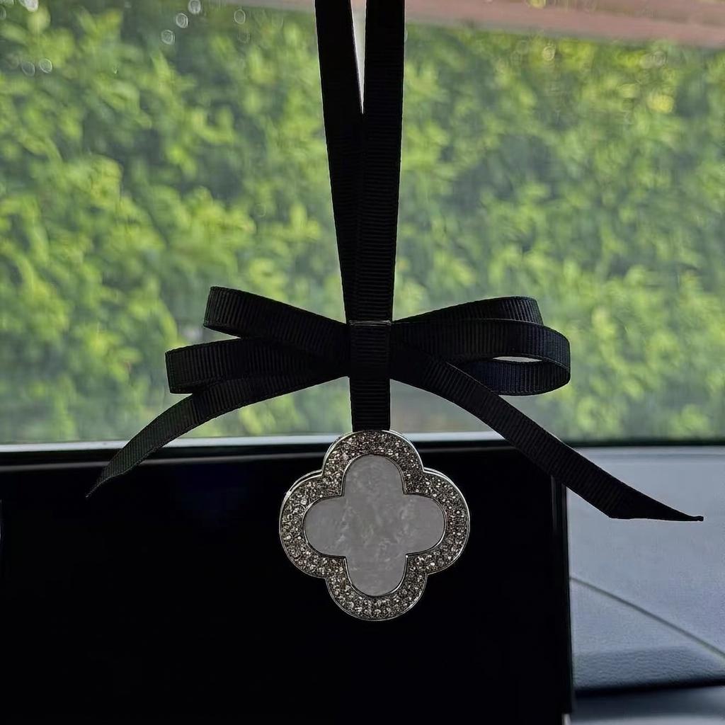 Lucky Four-Leaf Clover Hanging Car Air Freshener
